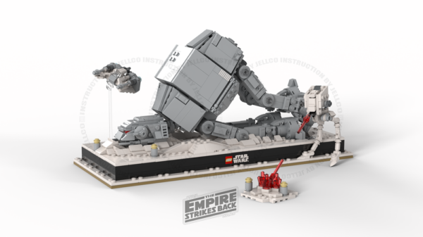 232233 - Micro Diorama : A Fallen AT-AT